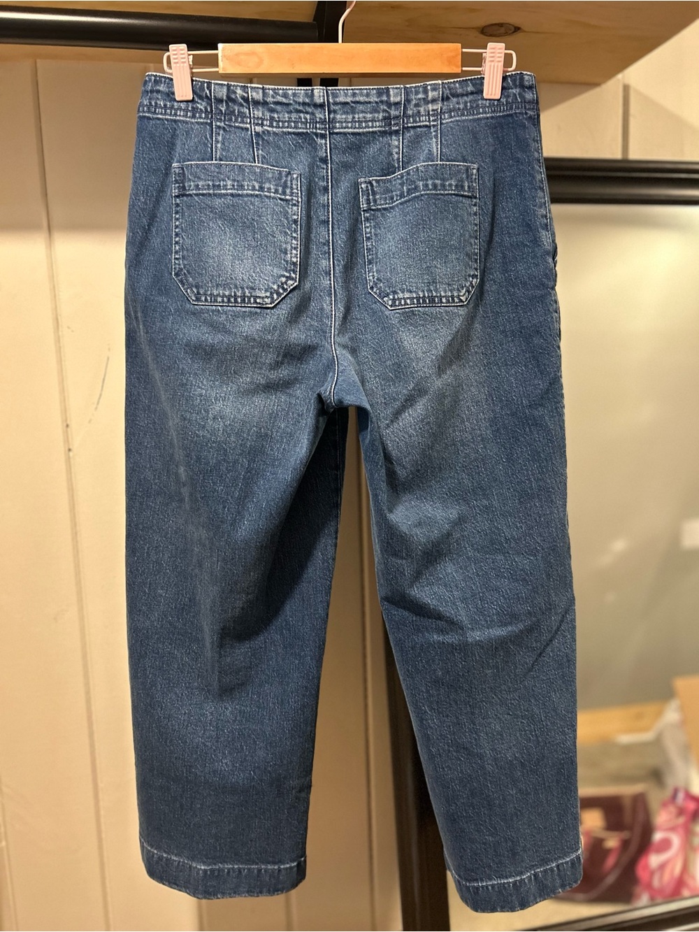 Talbots Black Label Wide Leg Jeans Darkwash - Picture 3 of 6